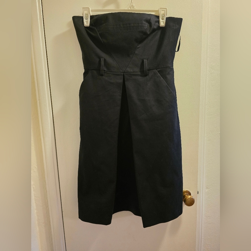 Milly of New York strapless black dress